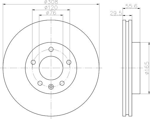 NF PARTS Тормозной диск NF1699145